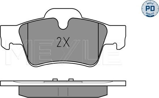 Meyle 025 239 2318/PD - Тормозные колодки, дисковые, комплект avtokuzovplus.com.ua