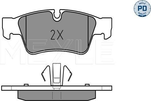 Meyle 025 239 2318/PD - Тормозные колодки, дисковые, комплект avtokuzovplus.com.ua