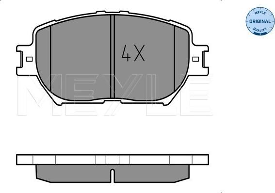 Meyle 025 239 2817 - Гальмівні колодки, дискові гальма autocars.com.ua