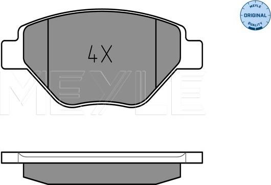 Meyle 025 239 3418 - Тормозные колодки, дисковые, комплект avtokuzovplus.com.ua