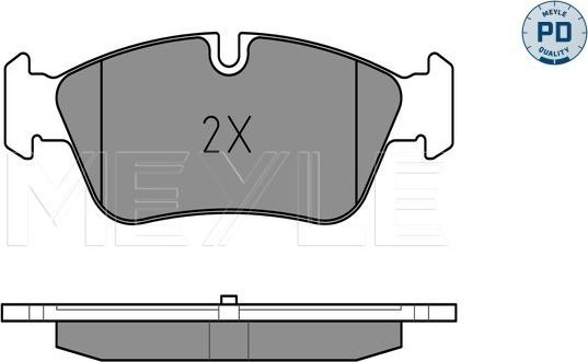 Meyle 025 239 3517/PD - Тормозные колодки, дисковые, комплект avtokuzovplus.com.ua