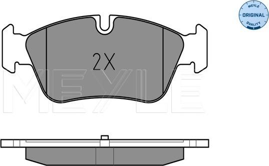 Meyle 025 239 3517 - Тормозные колодки, дисковые, комплект avtokuzovplus.com.ua