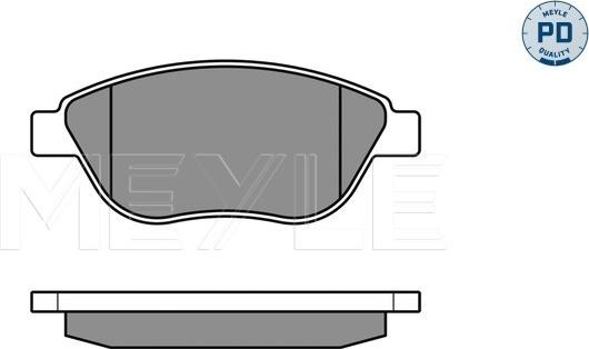 Meyle 025 239 8119/PD - Тормозные колодки, дисковые, комплект avtokuzovplus.com.ua