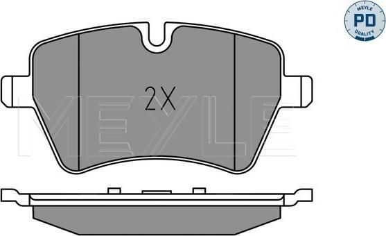 Meyle 025 239 8418/PD - Тормозные колодки, дисковые, комплект avtokuzovplus.com.ua