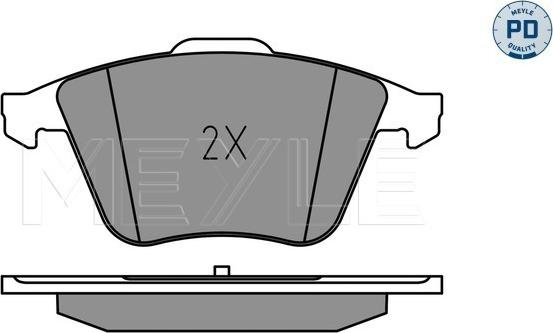 Meyle 025 240 2120/PD - Тормозные колодки, дисковые, комплект autodnr.net