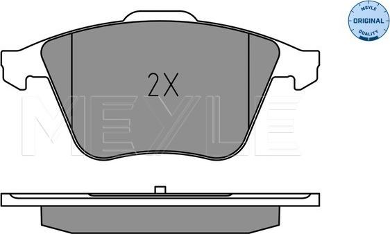 Meyle 025 240 2120 - Тормозные колодки, дисковые, комплект autodnr.net