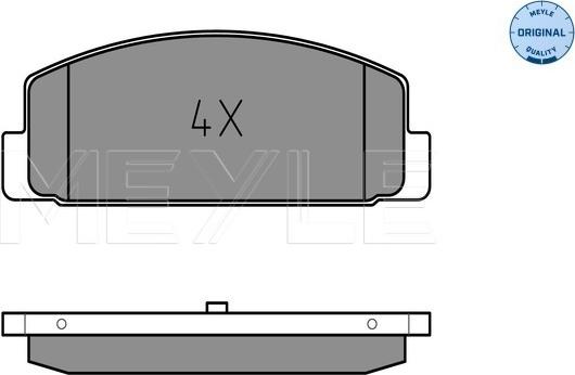 Meyle 025 240 4514 - Тормозные колодки, дисковые, комплект avtokuzovplus.com.ua