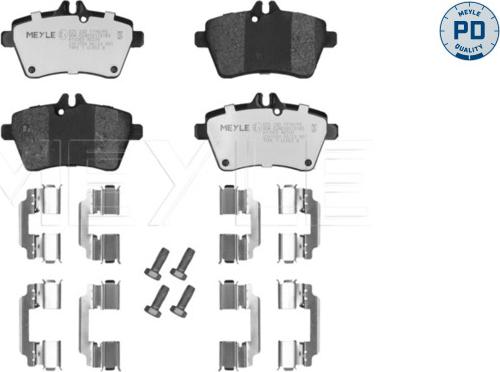 Meyle 025 240 7719/PD - Тормозные колодки, дисковые, комплект avtokuzovplus.com.ua