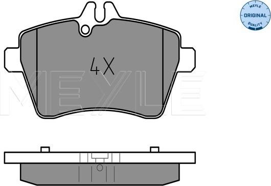 Meyle 025 240 7719 - Гальмівні колодки, дискові гальма autocars.com.ua