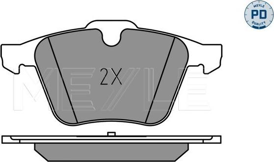 Meyle 025 240 7920/PD - Гальмівні колодки, дискові гальма autocars.com.ua