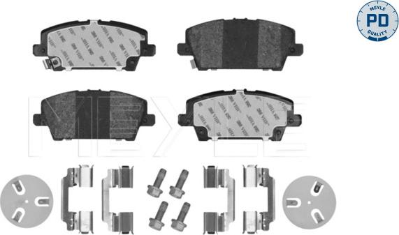 Meyle 025 240 8717/PD - Тормозные колодки, дисковые, комплект autodnr.net