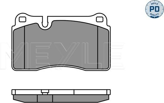 Meyle 025 240 9817/PD - Гальмівні колодки, дискові гальма autocars.com.ua