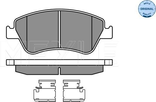 Meyle 025 241 2219/W - Гальмівні колодки, дискові гальма autocars.com.ua