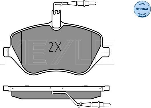 Meyle 025 241 3317/W - Тормозные колодки, дисковые, комплект avtokuzovplus.com.ua