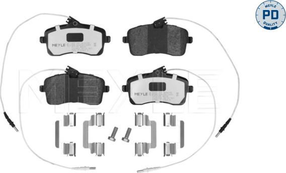 Meyle 025 241 3418/PD - Тормозные колодки, дисковые, комплект avtokuzovplus.com.ua
