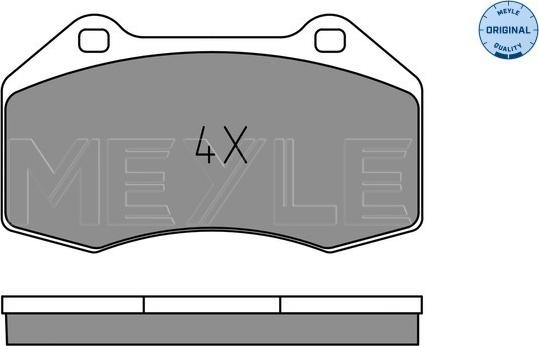 Meyle 025 241 6215 - Тормозные колодки, дисковые, комплект avtokuzovplus.com.ua