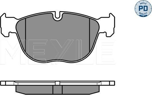 Meyle 025 241 7019/PD - Тормозные колодки, дисковые, комплект avtokuzovplus.com.ua