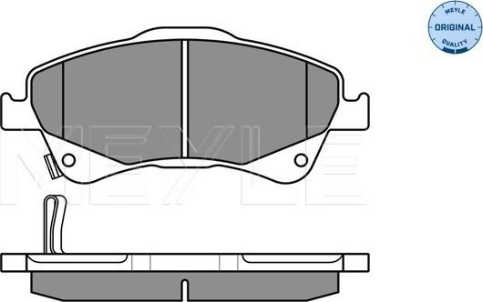 Meyle 025 242 0419/W - Гальмівні колодки, дискові гальма autocars.com.ua