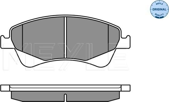 Meyle 025 242 0419/W - Гальмівні колодки, дискові гальма autocars.com.ua