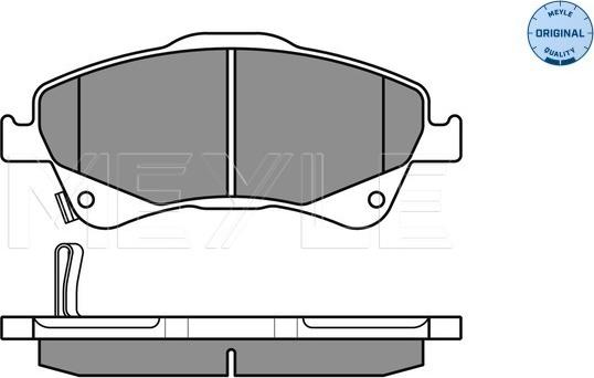 Meyle 025 242 0419/W - Гальмівні колодки, дискові гальма autocars.com.ua