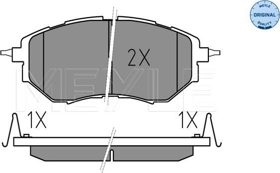 Meyle 025 242 2218/W - Тормозные колодки, дисковые, комплект autodnr.net