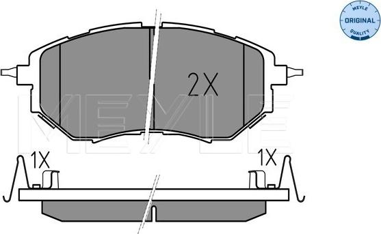 Meyle 025 242 2218/W - Тормозные колодки, дисковые, комплект autodnr.net