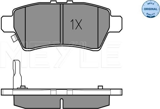 Meyle 025 242 4016/W - Гальмівні колодки, дискові гальма autocars.com.ua