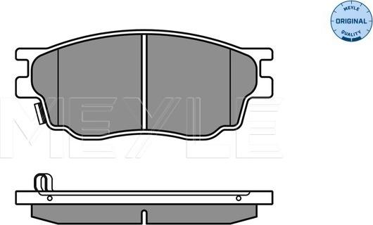 Meyle 025 242 4616/W - Гальмівні колодки, дискові гальма autocars.com.ua