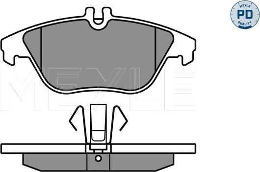 Meyle 025 242 5317/PD - Гальмівні колодки, дискові гальма autocars.com.ua