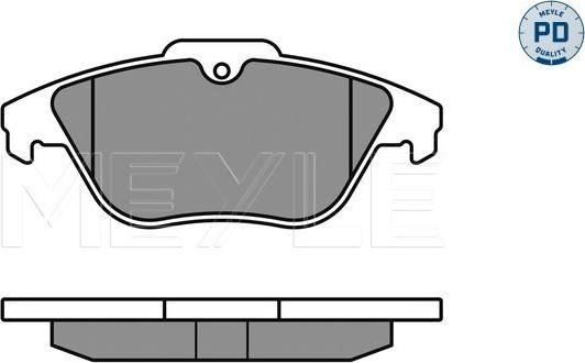 Meyle 025 242 5317/PD - Гальмівні колодки, дискові гальма autocars.com.ua