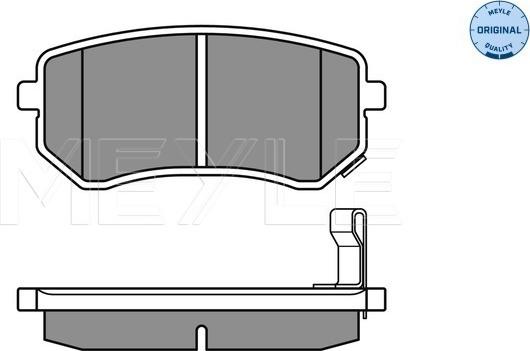 Meyle 025 242 7614/W - Гальмівні колодки, дискові гальма autocars.com.ua