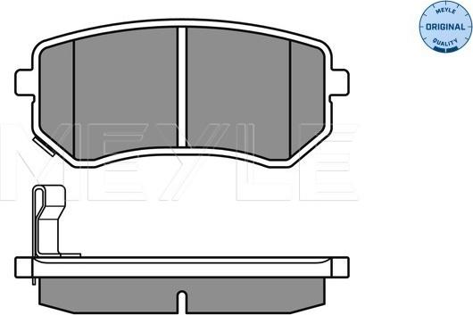 Meyle 025 242 7614/W - Гальмівні колодки, дискові гальма autocars.com.ua