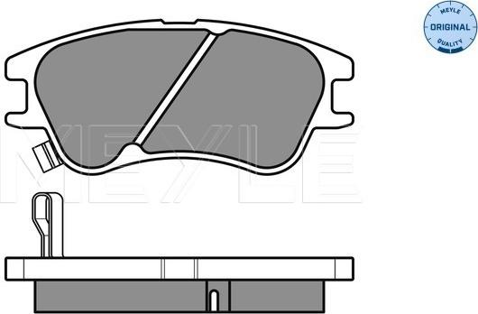 Meyle 025 242 7713/W - Тормозные колодки, дисковые, комплект avtokuzovplus.com.ua