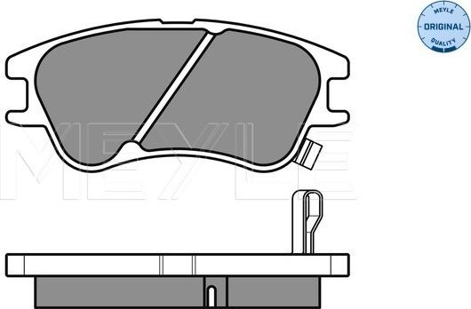 Meyle 025 242 7713/W - Тормозные колодки, дисковые, комплект avtokuzovplus.com.ua