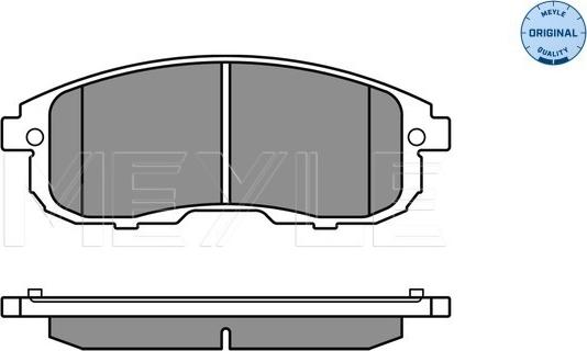 Meyle 025 242 8016/W - Тормозные колодки, дисковые, комплект avtokuzovplus.com.ua