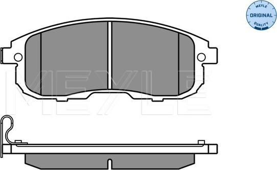 Meyle 025 242 8016/W - Тормозные колодки, дисковые, комплект avtokuzovplus.com.ua