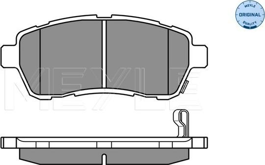 Meyle 025 242 8316/W - Тормозные колодки, дисковые, комплект avtokuzovplus.com.ua