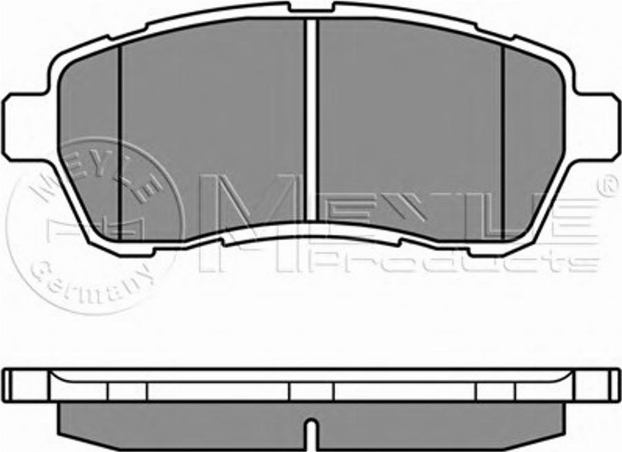 Meyle 025 242 8316 - Тормозные колодки, дисковые, комплект avtokuzovplus.com.ua