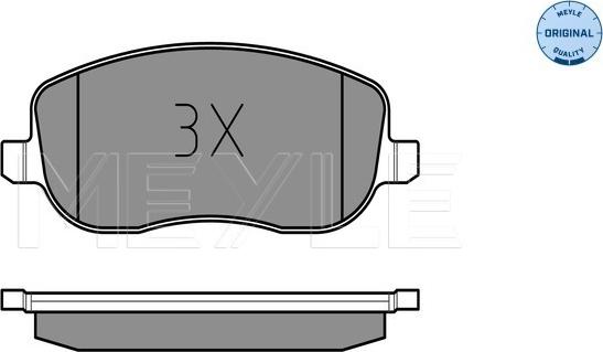 Meyle 025 242 9419/W - Тормозные колодки, дисковые, комплект avtokuzovplus.com.ua