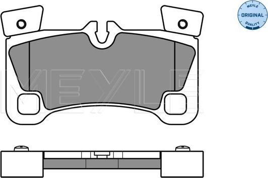 Meyle 025 242 9616 - Гальмівні колодки, дискові гальма autocars.com.ua