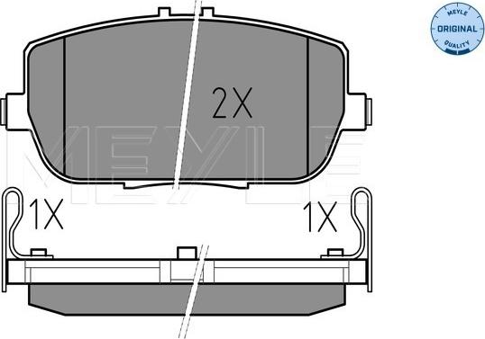 Meyle 025 242 9813/W - Гальмівні колодки, дискові гальма autocars.com.ua