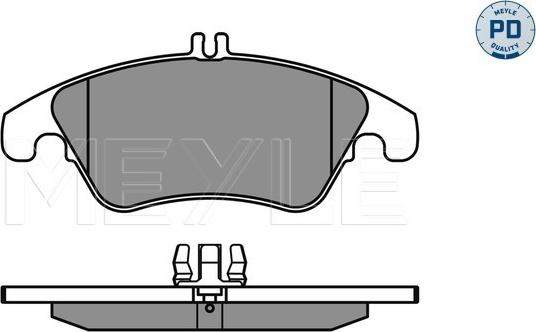 Meyle 025 243 1019/PD - Тормозные колодки, дисковые, комплект avtokuzovplus.com.ua