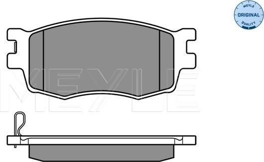 Meyle 025 243 1717/W - Гальмівні колодки, дискові гальма autocars.com.ua