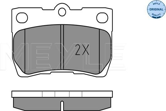 Meyle 025 243 2315/W - Тормозные колодки, дисковые, комплект autodnr.net