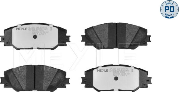 Meyle 025 243 3717/PD - Тормозные колодки, дисковые, комплект autodnr.net