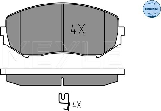 Meyle 025 243 4617/W - Гальмівні колодки, дискові гальма autocars.com.ua