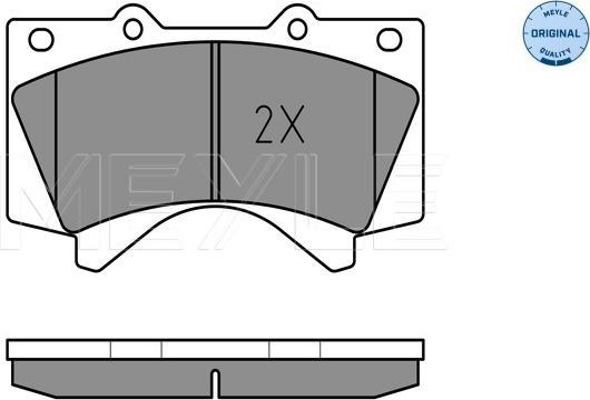 Meyle 025 243 8618/W - Гальмівні колодки, дискові гальма autocars.com.ua