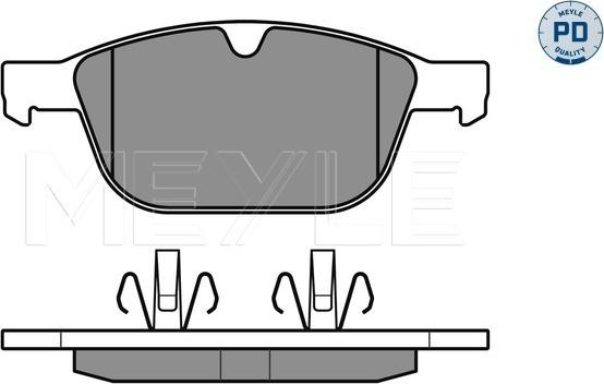 Meyle 025 243 9920/PD - Тормозные колодки, дисковые, комплект avtokuzovplus.com.ua