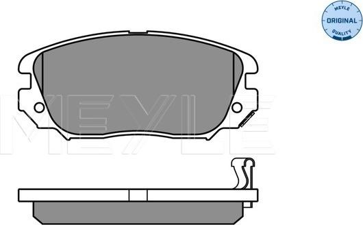 Meyle 025 244 1519/W - Гальмівні колодки, дискові гальма autocars.com.ua