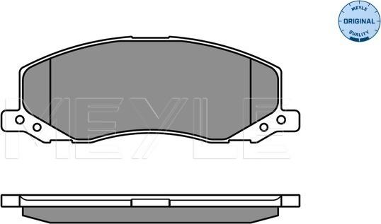 Meyle 025 244 1817/W - Тормозные колодки, дисковые, комплект avtokuzovplus.com.ua